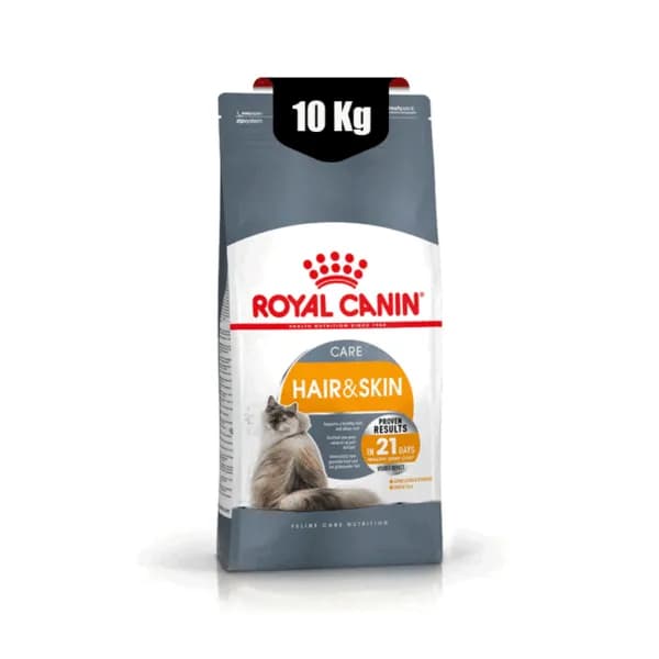 غذای خشک گربه مخصوص پوست و مو رویال کنین (Royal Canin Cat Hair and Skin) وزن 10 کیلوگرم