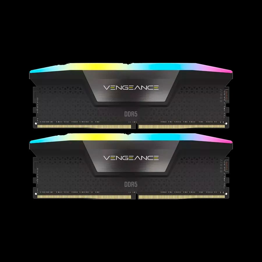 رم دسکتاپ کورسیر مدل Vengeance RGB DDR5 2x32GB CL40 5200Mhz ظرفیت 64 گیگابایت
