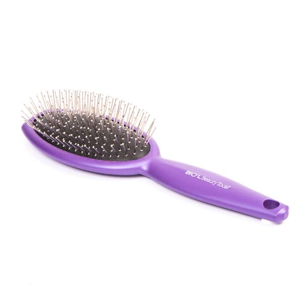 برس مو بیول کد 4133 سوزن فلزی مدل 480-81413412 رنگ بنفش