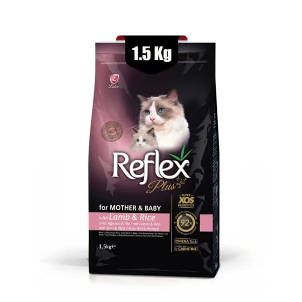 غذای خشک بچه گربه و مادران شیرده و باردار رفلکس پلاس وزن 1.5 کیلوگرم