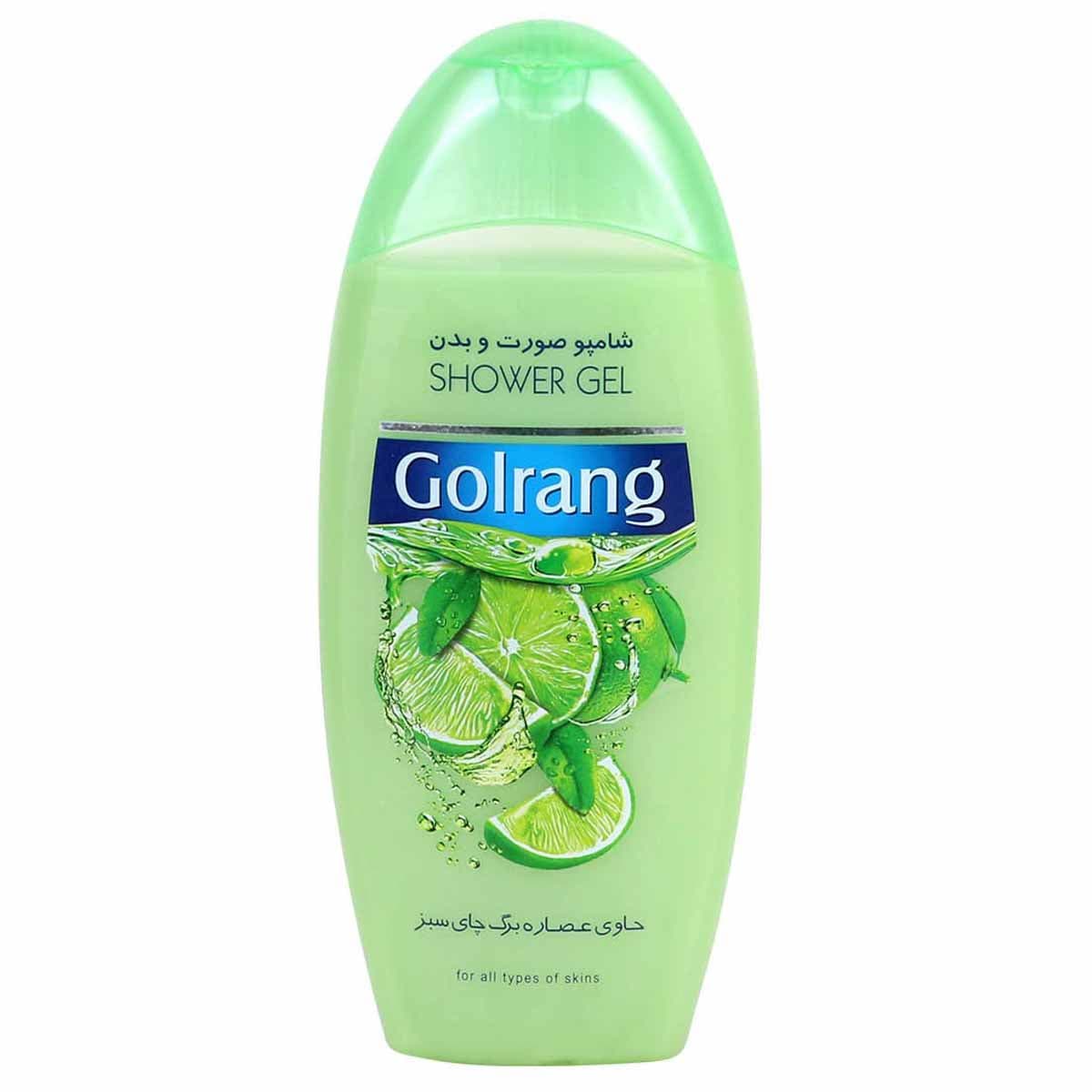 شامپو صورت و بدن برگ چای سبز گلرنگ 400 گرم