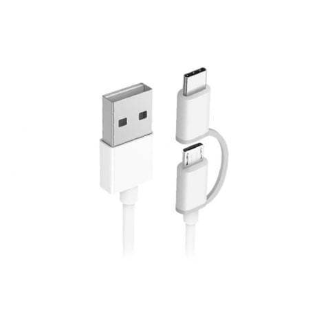 کابل دو سر Micro USB و Type C شیائومی مدل SJX01ZM سایز 30 سانتیمتر