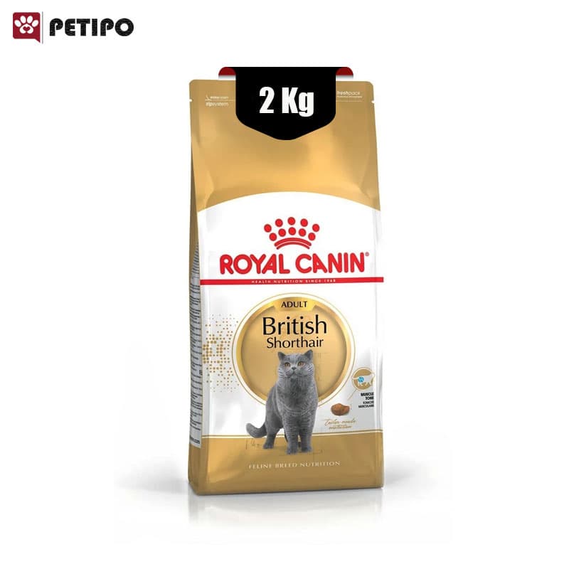 غذای خشک گربه بریتیش ادالت رویال کنین (Royal Canin Cat British Shorthair Adult) وزن 2 کیلوگرم