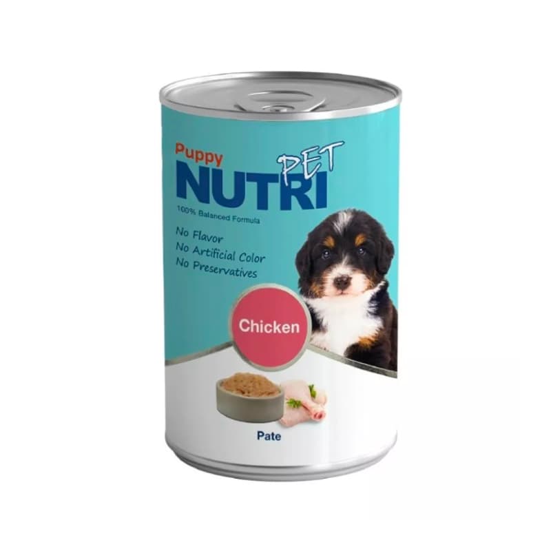 کنسرو غذای توله سگ نوتری با طعم مرغ وزن 425 گرم