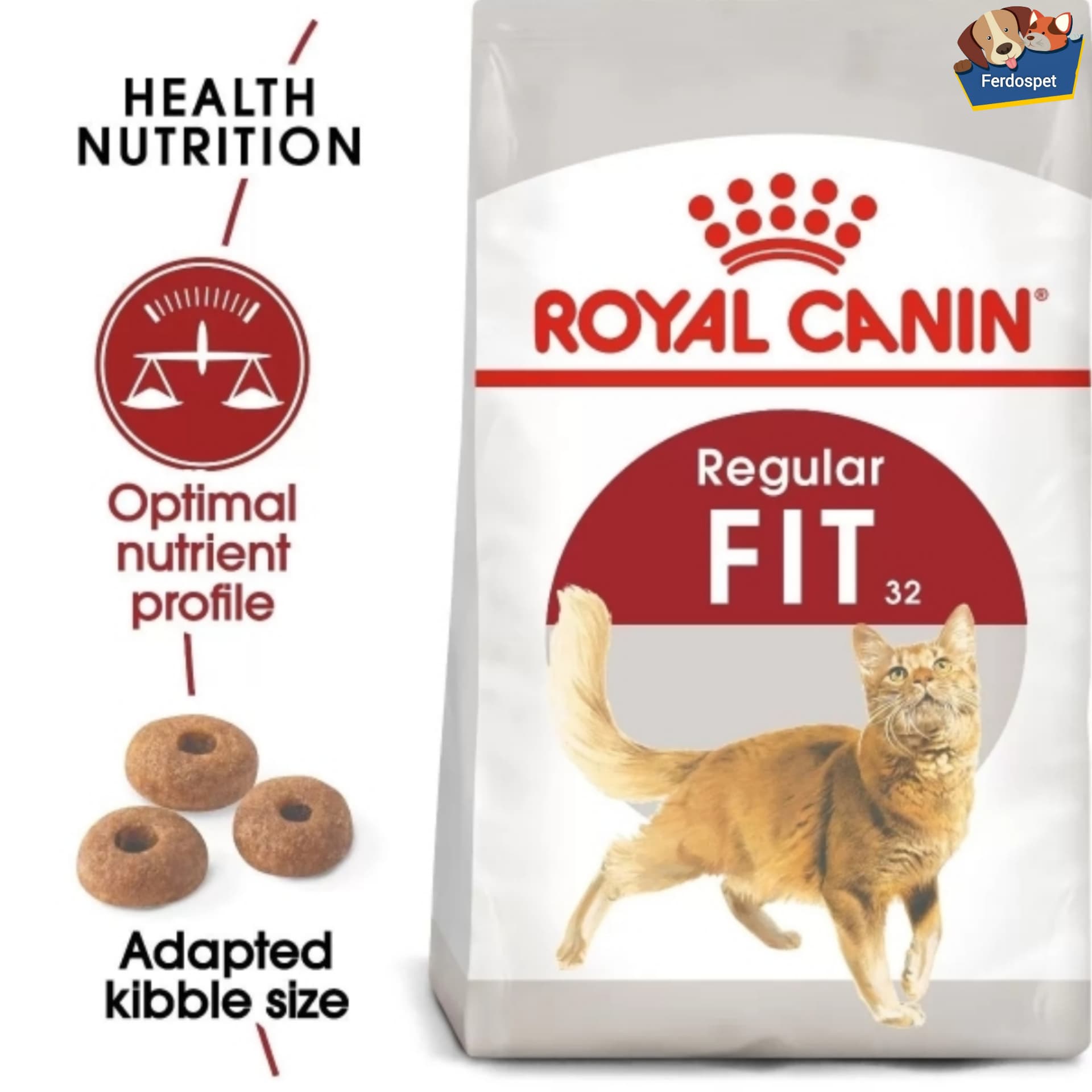 غذای خشک گربه فیت 32 رویال کنین وزن 2 کیلوگرم