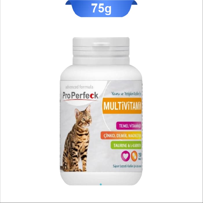 قرص مکمل مولتی ویتامین گربه پروپرفک 75 عددی ProPerfeck Multivitamin