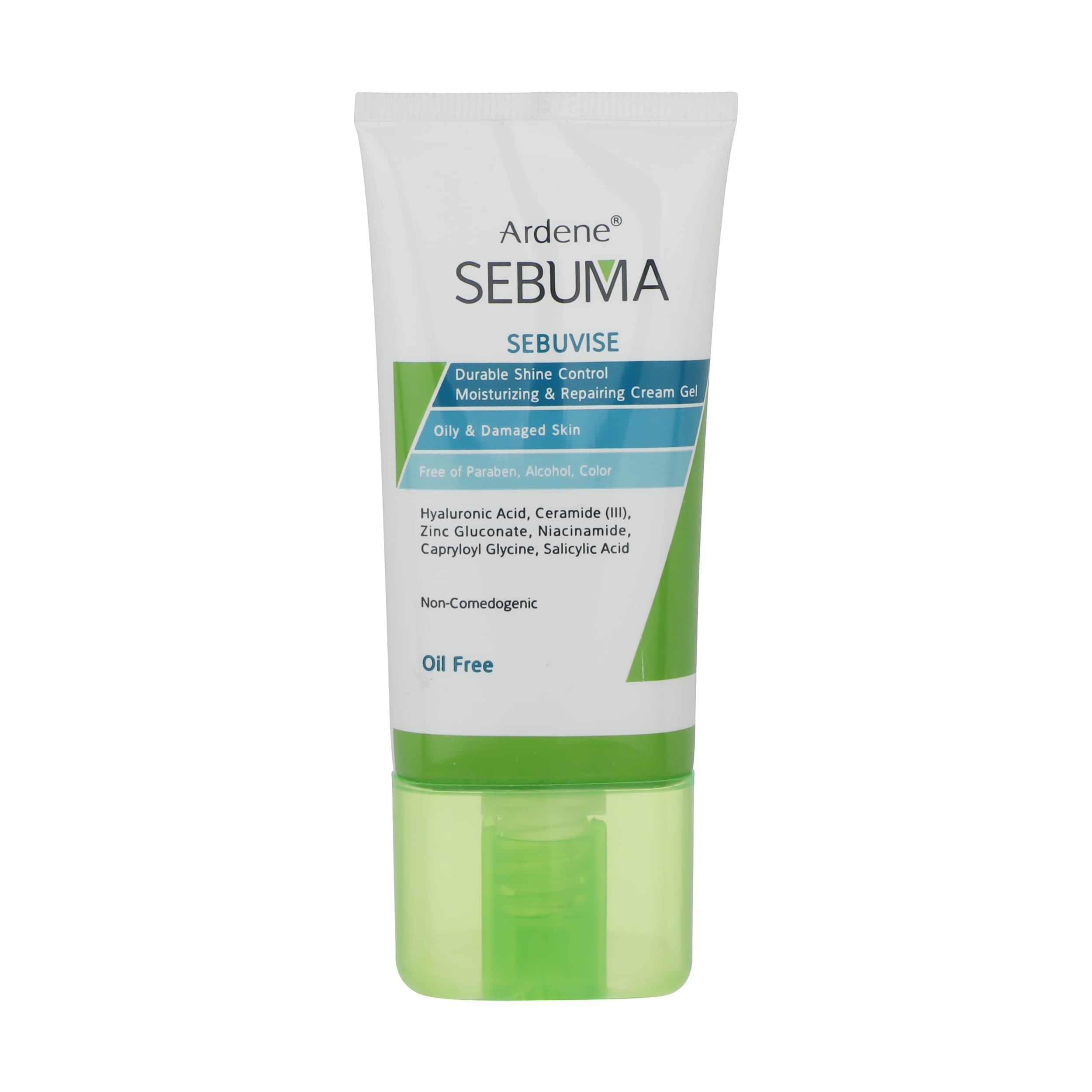 کرم ژل رطوبت رسان پوست چرب آردن مدل سبوما با خاصیت ترمیم کننده