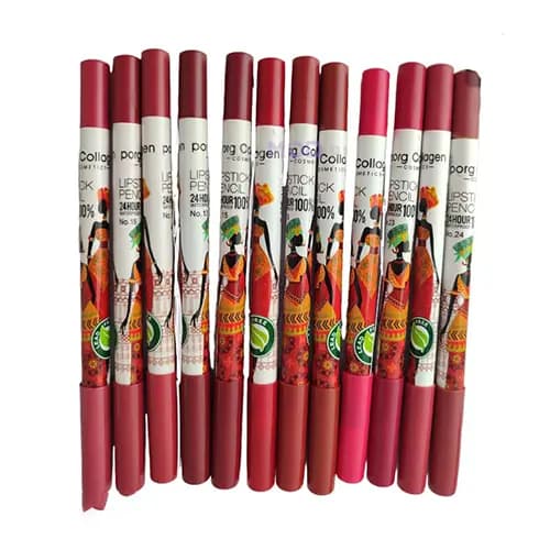 رژلب مدادی پورگ کلاژن 12 عددی (محصول کرهای)