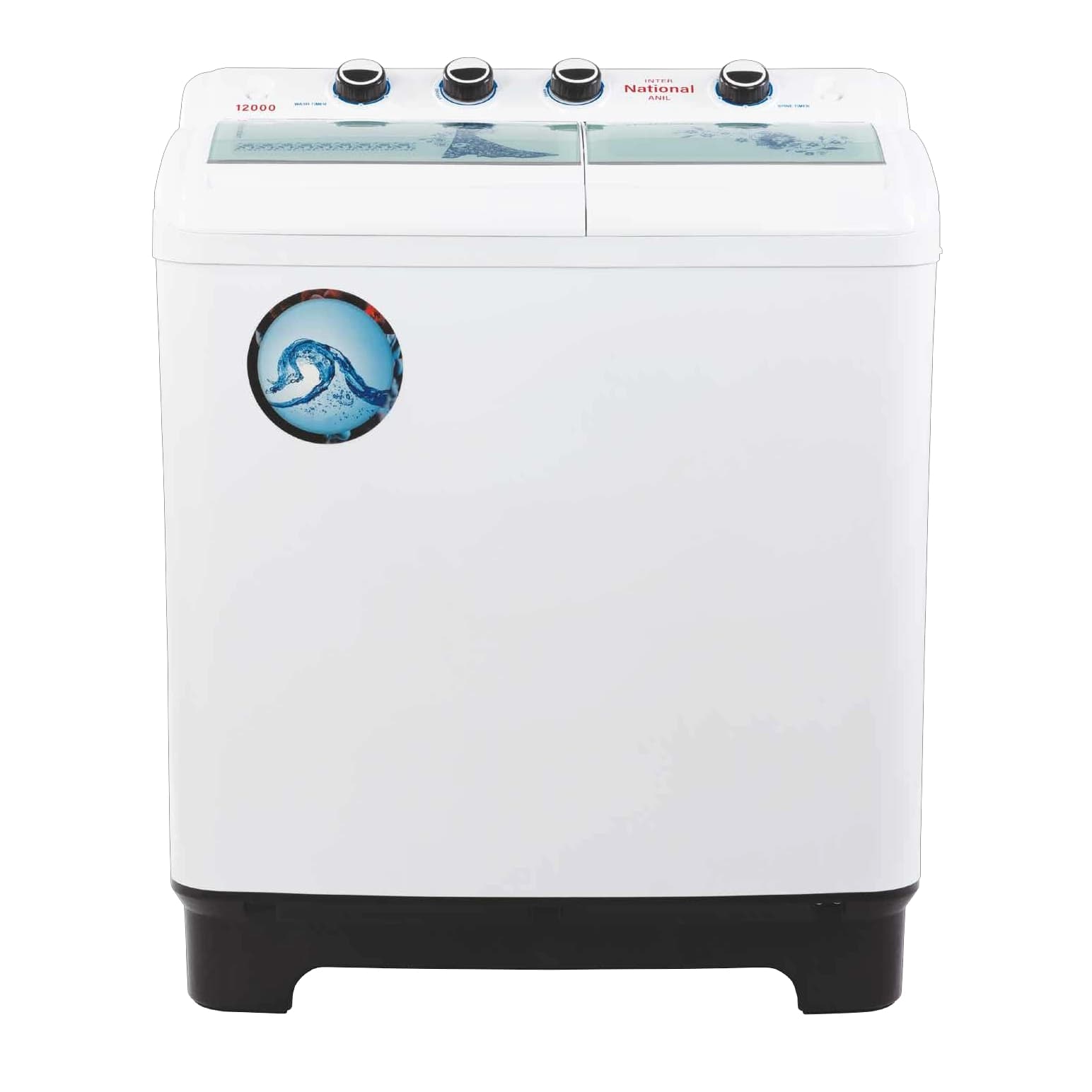 ماشین لباسشویی دوقلو اینترناسیونال آنیل ۱۲۰۰۰ ظرفیت ۱۲ کیلو