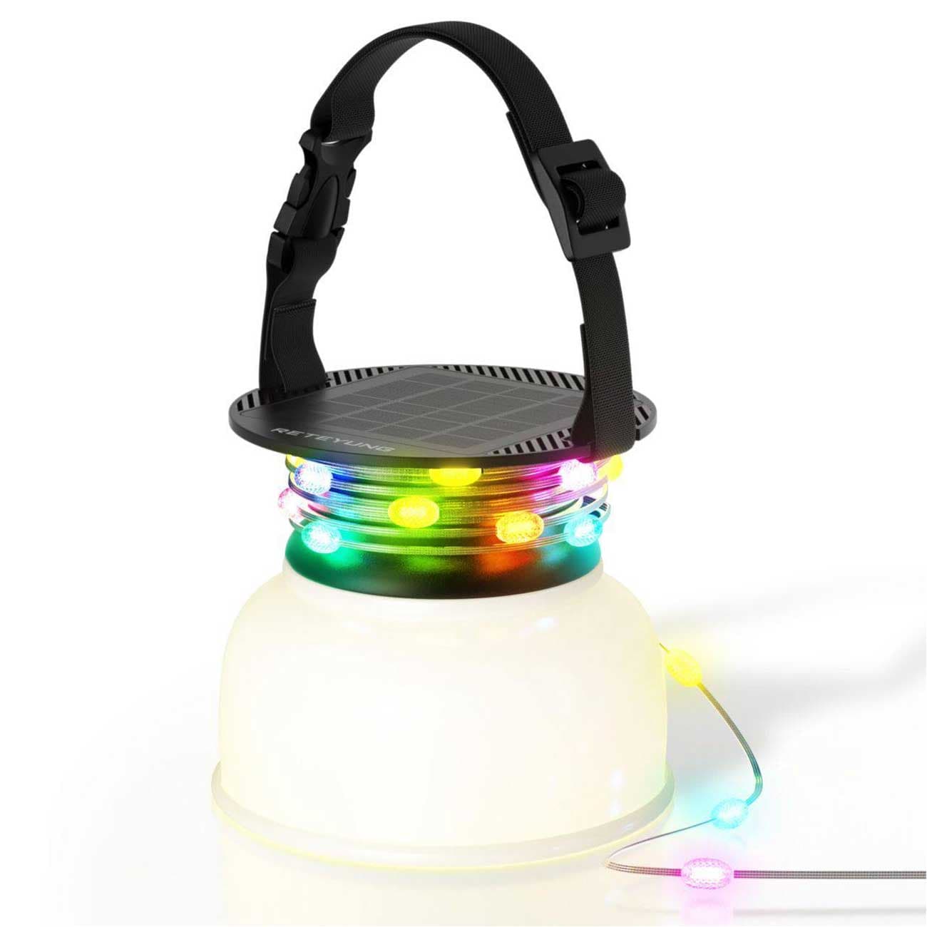 لامپ کمپینگ طرح فانوس خورشیدی و چراغ ریسهای شارژی و پاوربانک