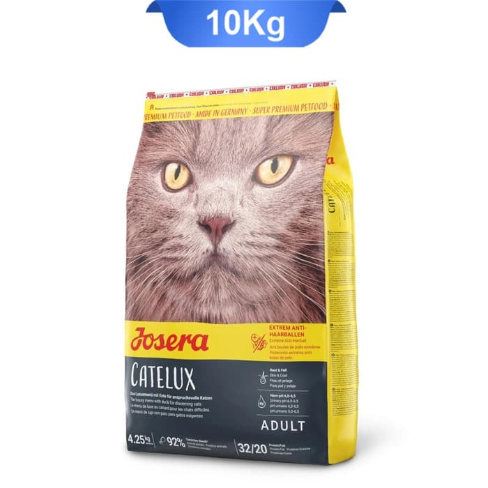غذای خشک گربه جوسرا کتلوکس مناسب دفع گلوله مویی وزن 10 کیلوگرم Josera Catelux