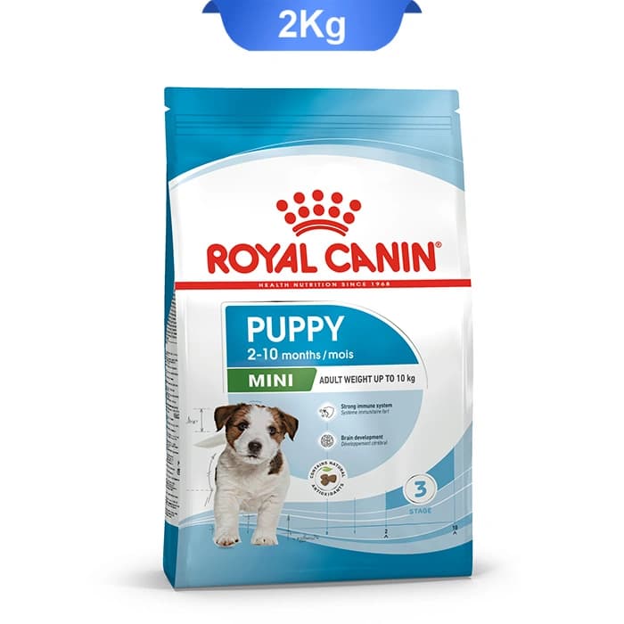 غذای خشک توله سگ رویال کنین مدل مینی پاپی طعم مرغ وزن 2 کیلوگرم Royal Canin Mini Puppy