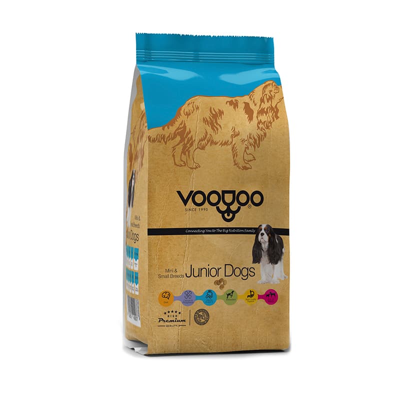 غذای خشک توله سگ نژاد کوچک وودو وزن 3 کیلوگرم