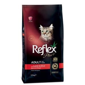 غذای خشک گربه بالغ رفلکس پلاس مدل بره و برنج وزن ۱.۵ کیلوگرم