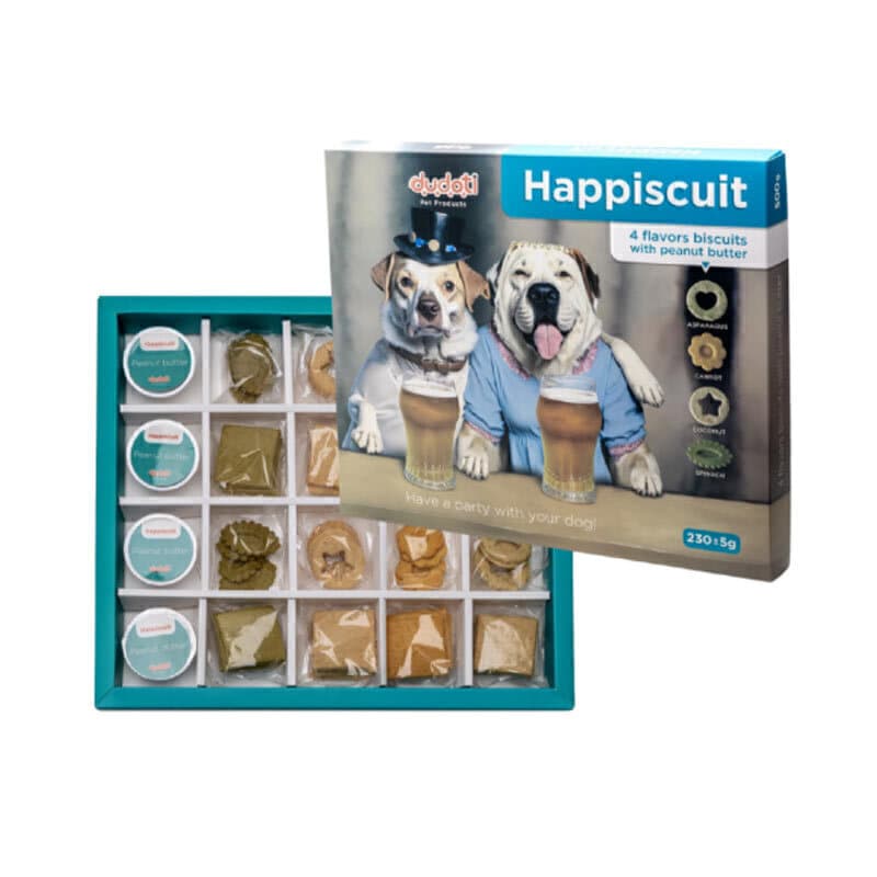 پک مهمانی چهار طعم به همراه کره بادام دودوتی وزن 230 گرم