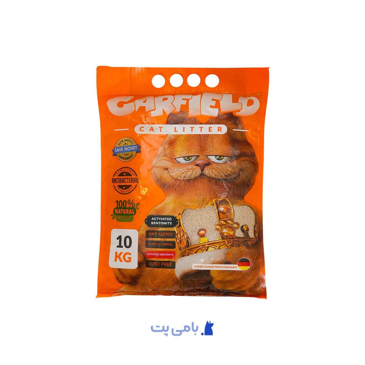 خرید خاک گربه گارفیلد ساده 10 کیلوگرم