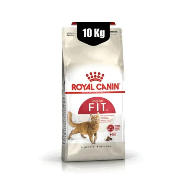غذای خشک گربه بالغ رویال کنین فیت Royal canin fit 32 regular وزن ۱۰ کیلوگرم