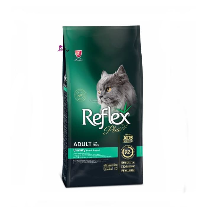 غذای خشک گربه رفلکس پلاس بالغ یورینری طعم مرغ رفلکس (Urinary Reflex) وزن 15 کیلوگرم