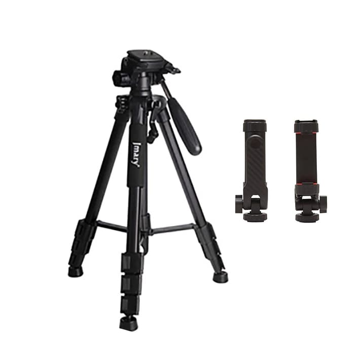 سه پایه دوربین جی ماری قرمز همراه هولدر جیماری Jmary KP-2234 Camera Tripod + BH-05