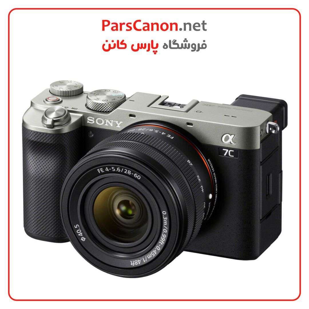 دوربین عکاسی سونی Sony Alpha a7C Mirrorless with 28-60mm Lens (Silver)