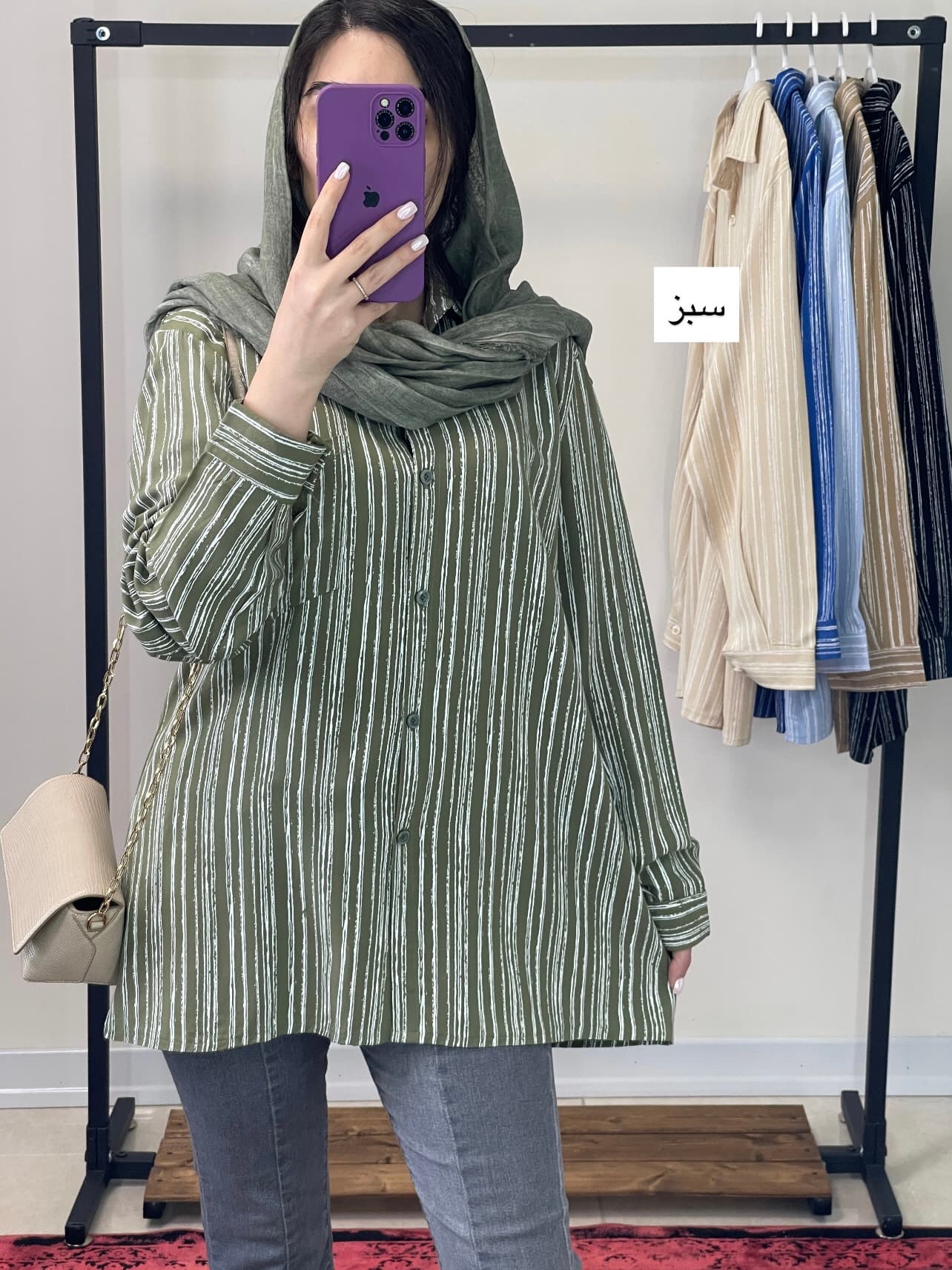 مانتو جلو دکمه دار یسنا