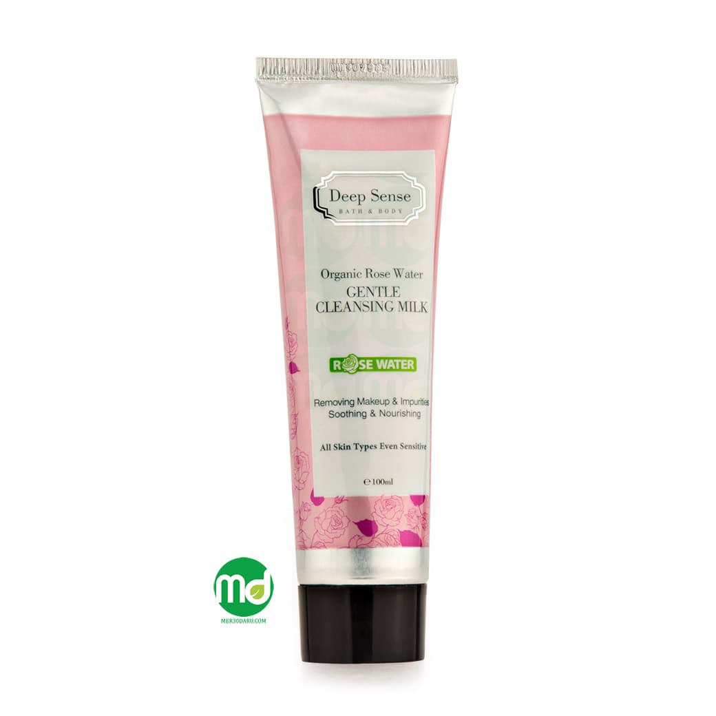 شیر پاک کن گلاب دیپ سنس قابل استفاده برای پوست های حساس