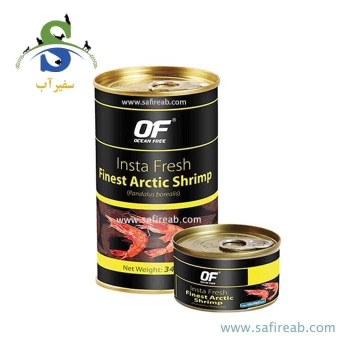 مکمل غذای ماهی کنسرو شده فاینست آرکتیک شریمپ اوشن فری