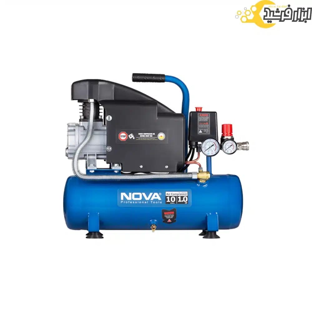 کمپرسور باد روغنی 10 لیتری نووا 9010