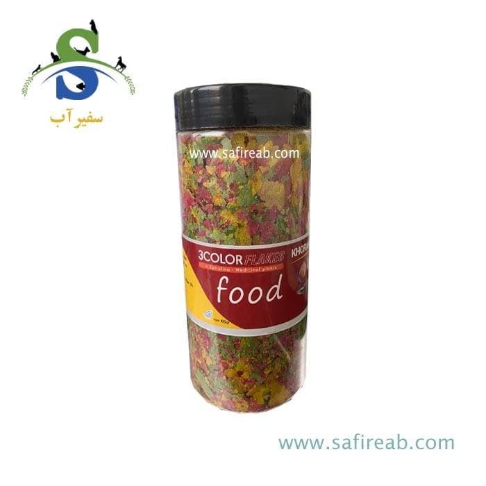 غذای پولکی سه رنگ غنی شده خوراک سازان