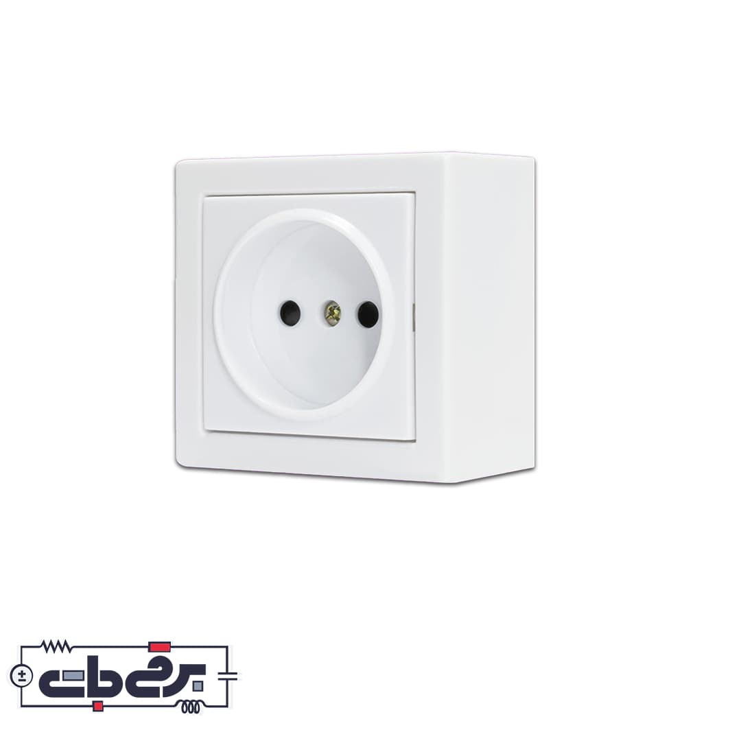 کلید و پریز روکار کارن جهان الکتریک – پریز ساده