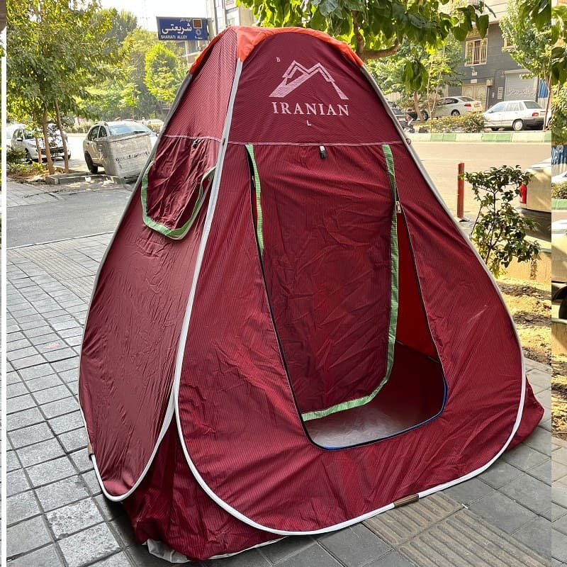 چادر مسافرتی 12 نفره مدل فنری تاشو جنس آکسفورد برنو با توری پشه بند زیپ درشت 18