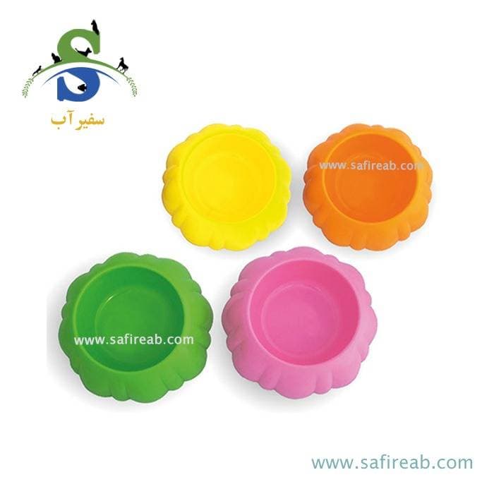 ظرف آب و غذا طرح گل سگ و گربه چانگ لیر