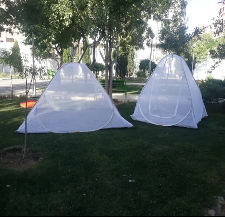 پشه بند 12 نفره فنری کله صاف کف ضخیم برزنت ضد آب پشه بند چادری