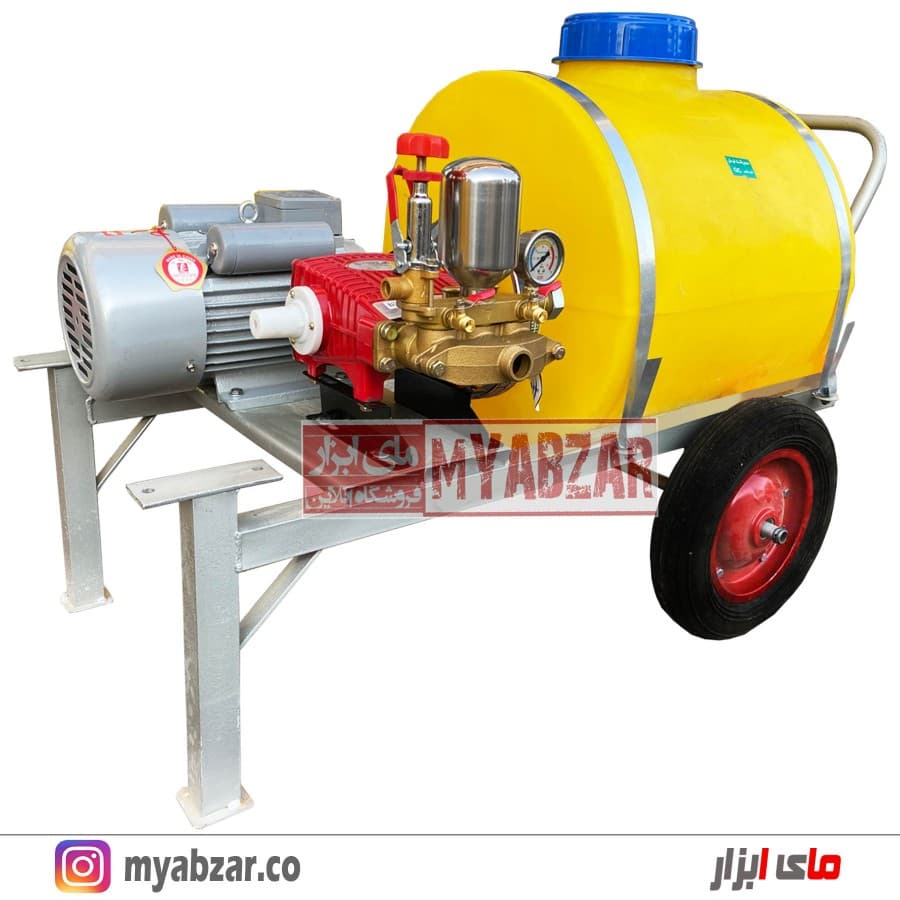 سمپاش فرغونی 100 لیتری برقی-الکتروموتور 3 اسب 3000 دور تکفاز