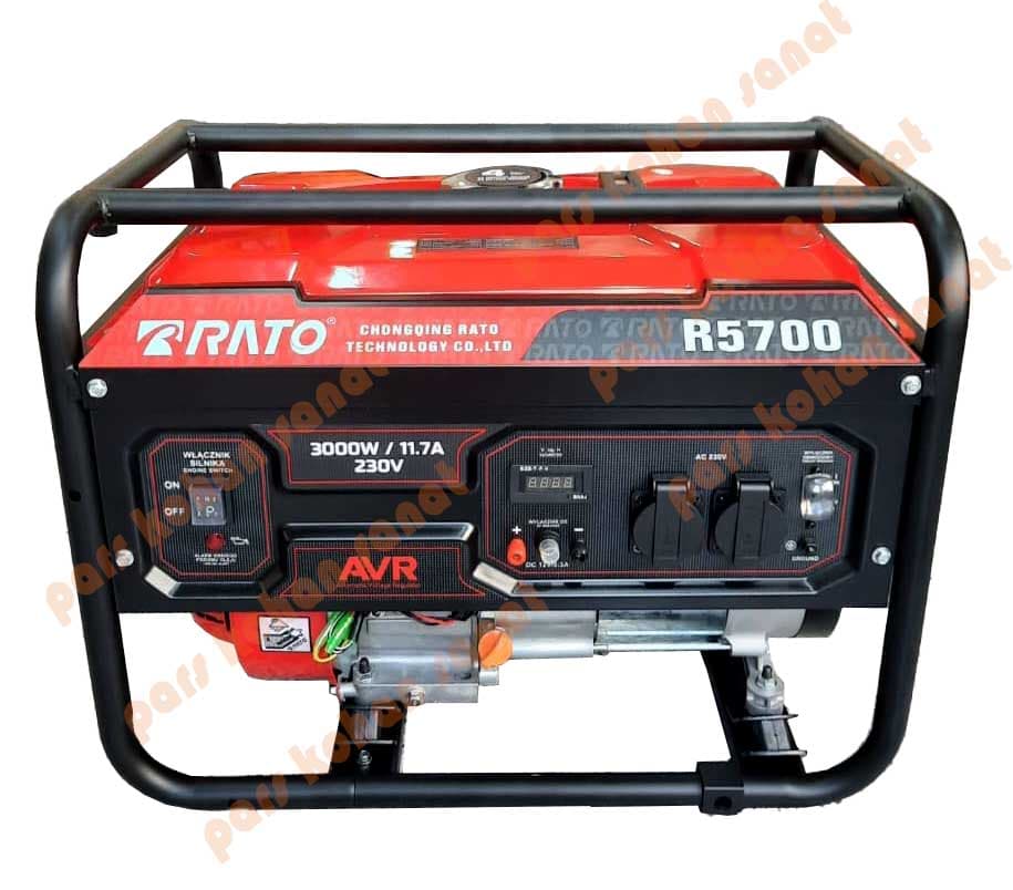 موتور برق بنزینی 3کیلو وات راتو مدل R5700