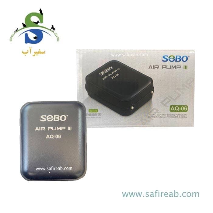 پمپ هوا ۲ خروجی Aq-06 سوبو