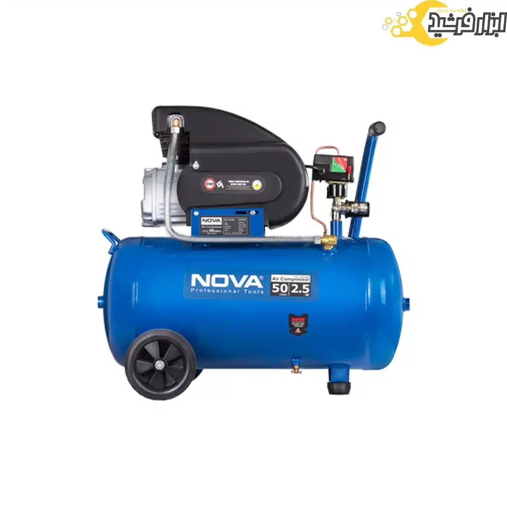 کمپرسور باد روغنی نووا 50 لیتری 9050