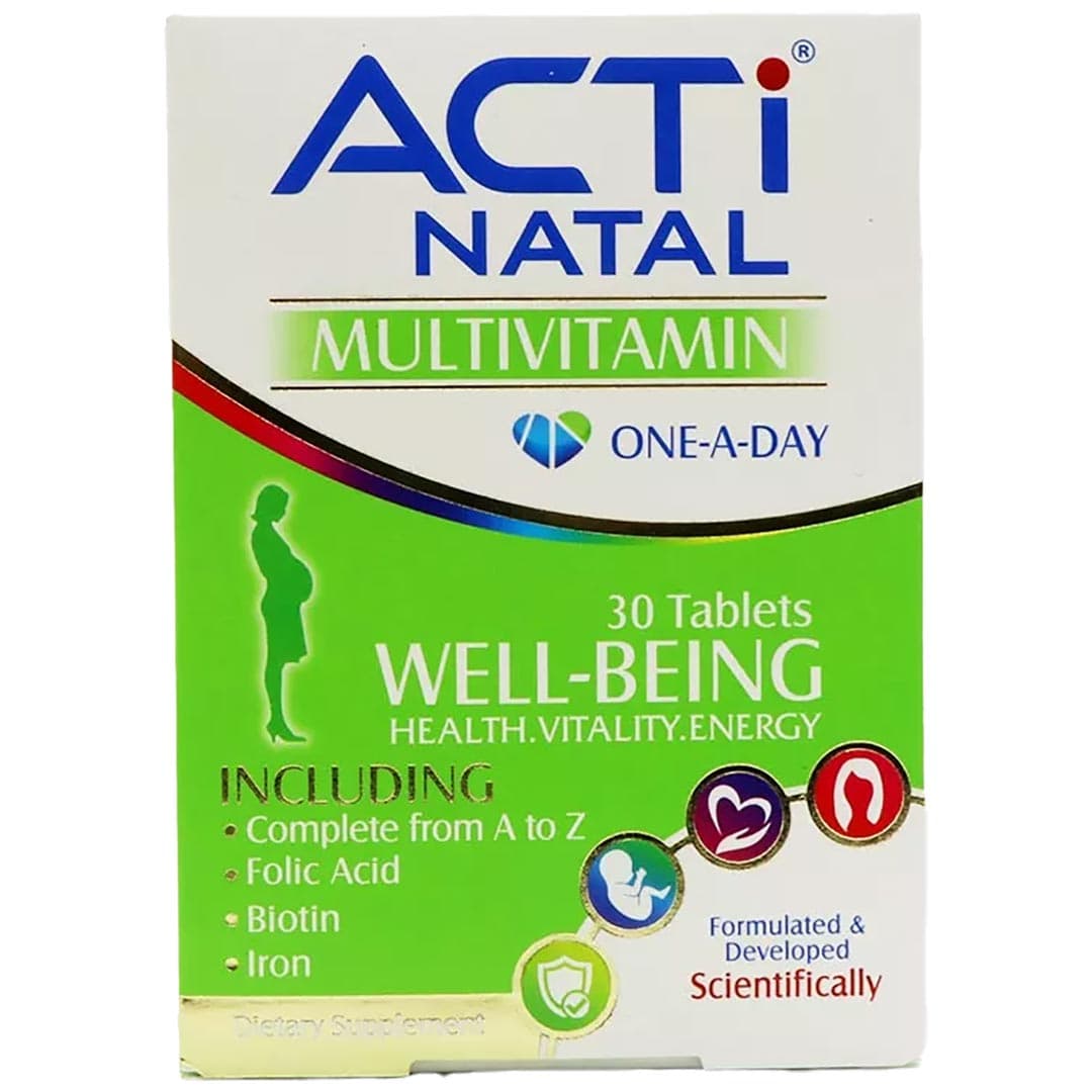 قرص مولتی ویتامین اکتی ناتال 30 عددی ـ ابیان دارو