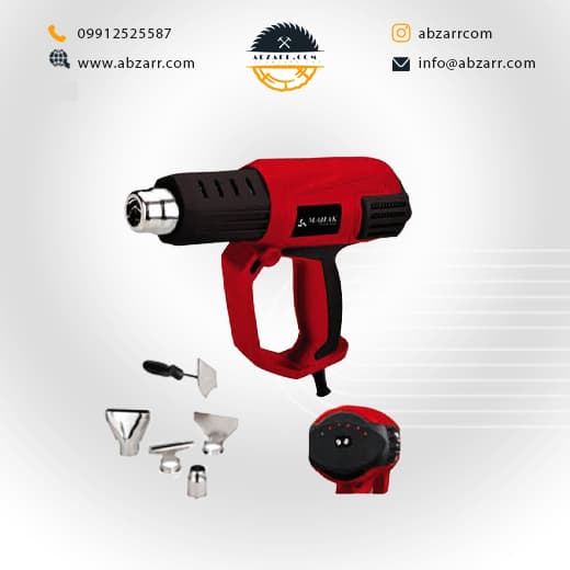 سشوار صنعتی سرامیکی ۲۰۰۰ وات با لوازم جانبی محک MAHAK مدل HG-600C (( اقساط یک ساله ))
