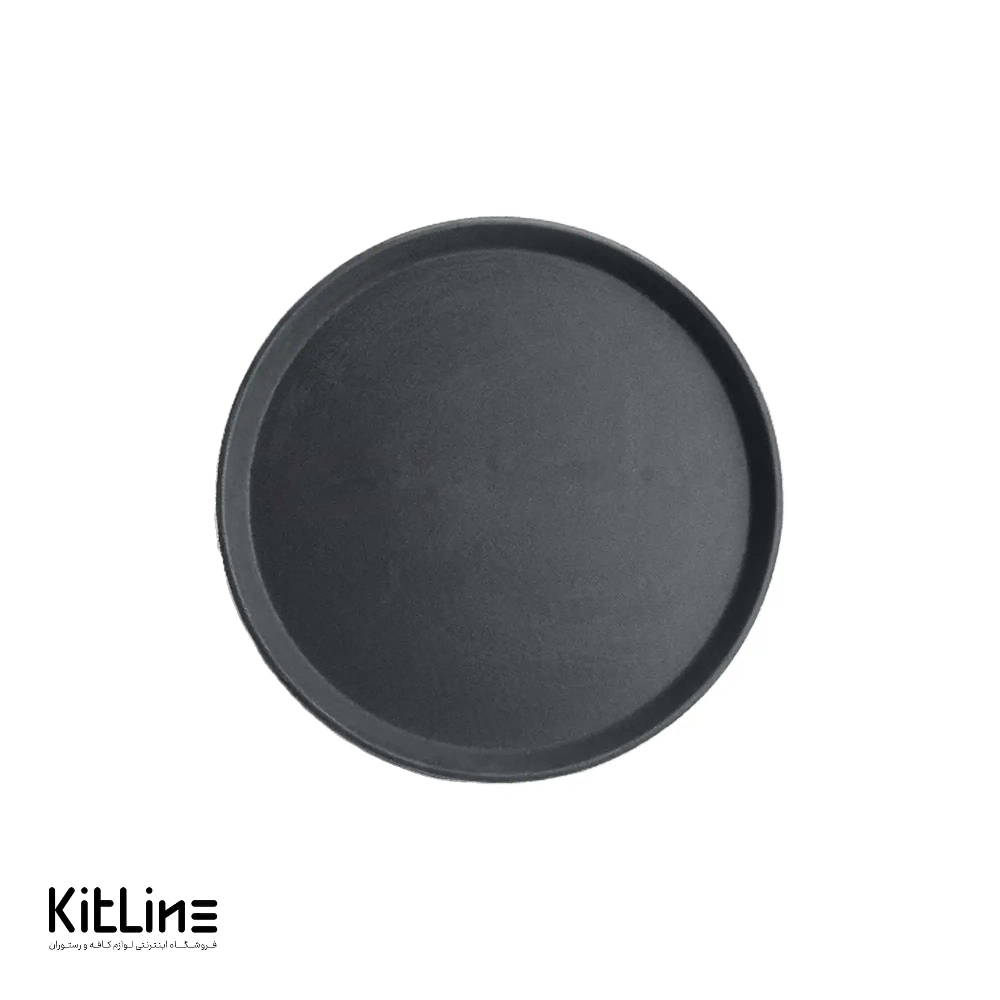 سینی ضد سُر گرد ۳۵ سانتیمتری مشکی