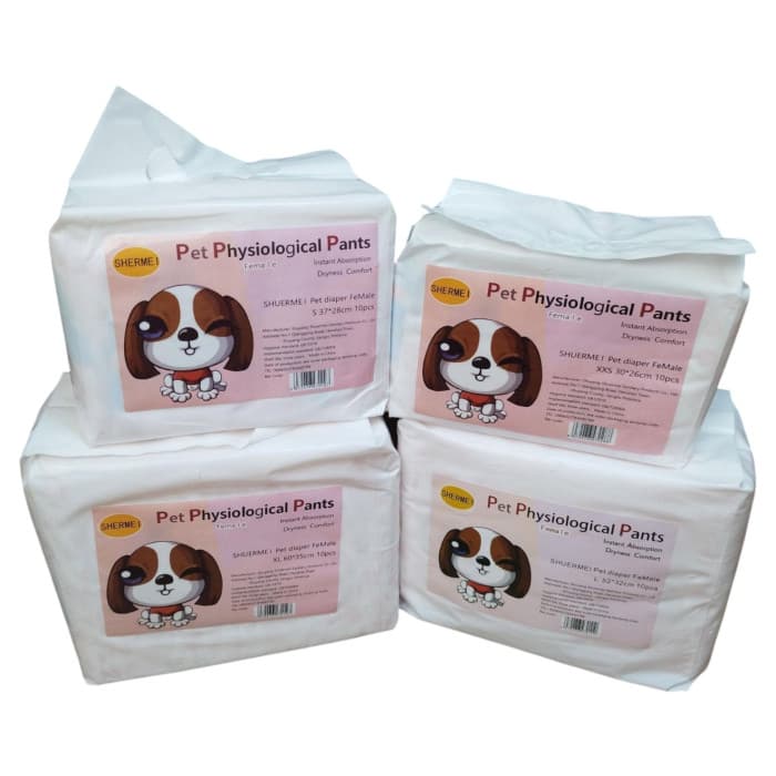 پوشک سگ ماده 10 عددی سایز L