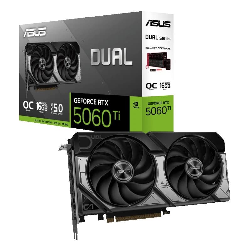 کارت گرافیک ایسوس مدل Dual GeForce RTX 5060 Ti 16GB GDDR7 OC Edition