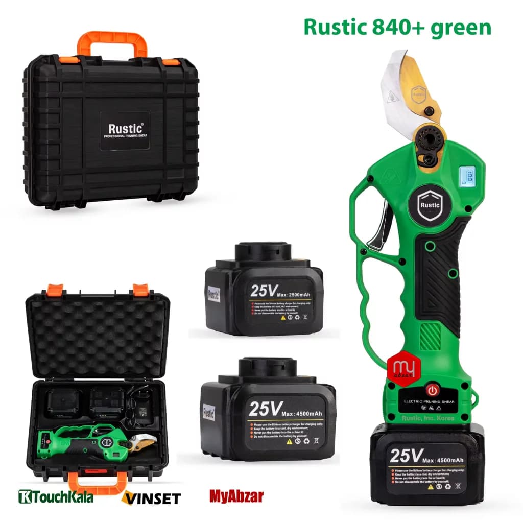 قیچی شارژی روستیک کره مدل +840 پلاس سبز