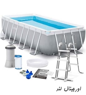 استخر پیش ساخته 4 متری اینتکس 400*200*122 فول کد 26790 intex