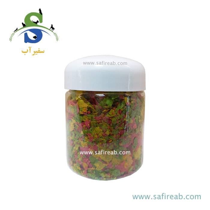 غذای ماهی پولکی وارداتی سه رنگ