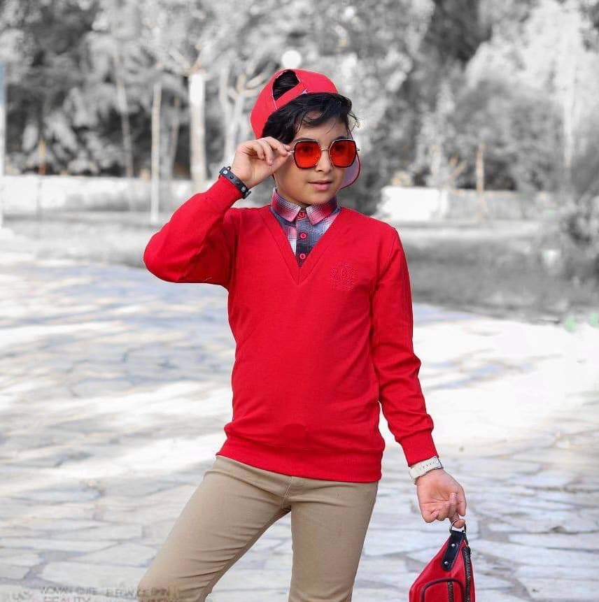 بلوز پسرانه دو یقه کارن