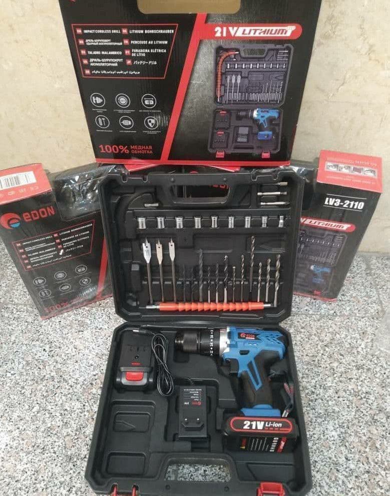 دریل شارژی 21 ولت ادون edon مدل 2110