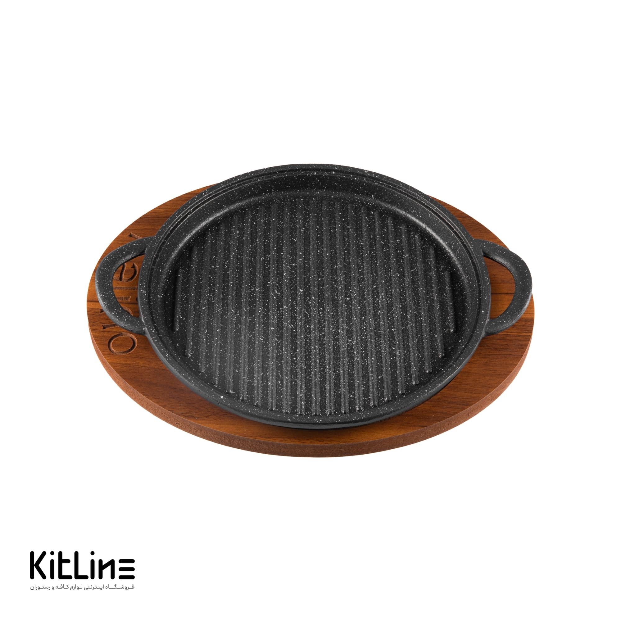 تابه گریل چدنی نالینو مدل پادلا Padela (سایز 26) با درب