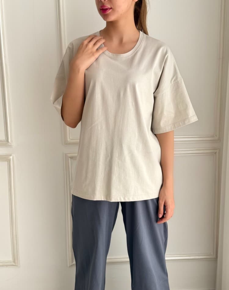 تیشرت یکرو پنبه بهو کد 702435