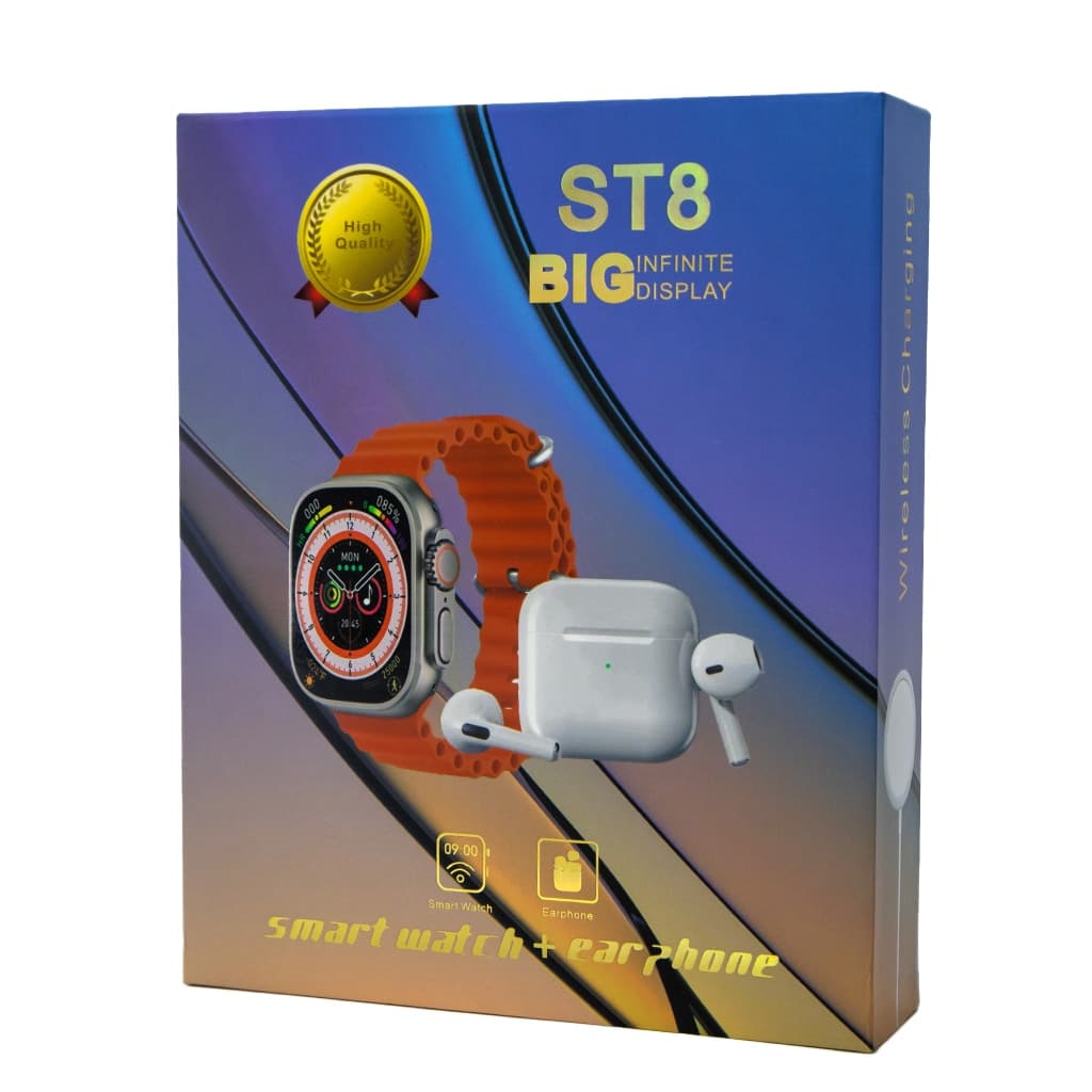 پک ساعت هوشمند و ایرپاد ST8